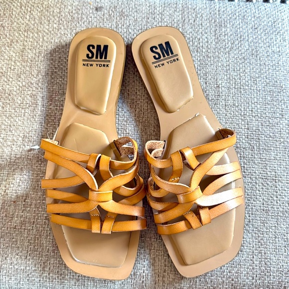 Steve Madden Shoes - Steve Madden Womens Leather Melody Tan Sandals